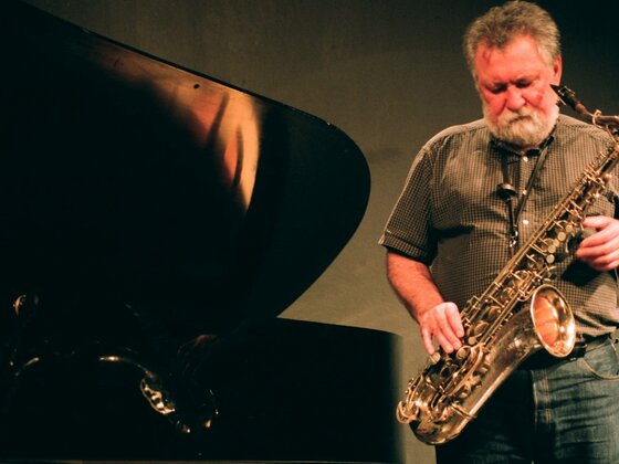 Evan Parker live in der Aachener Klangbrücke, 12.12.2008