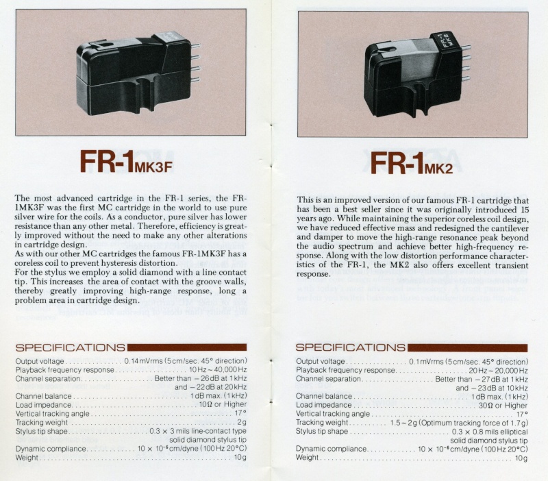 Fidelity Research FR-1 MK3F und MK2