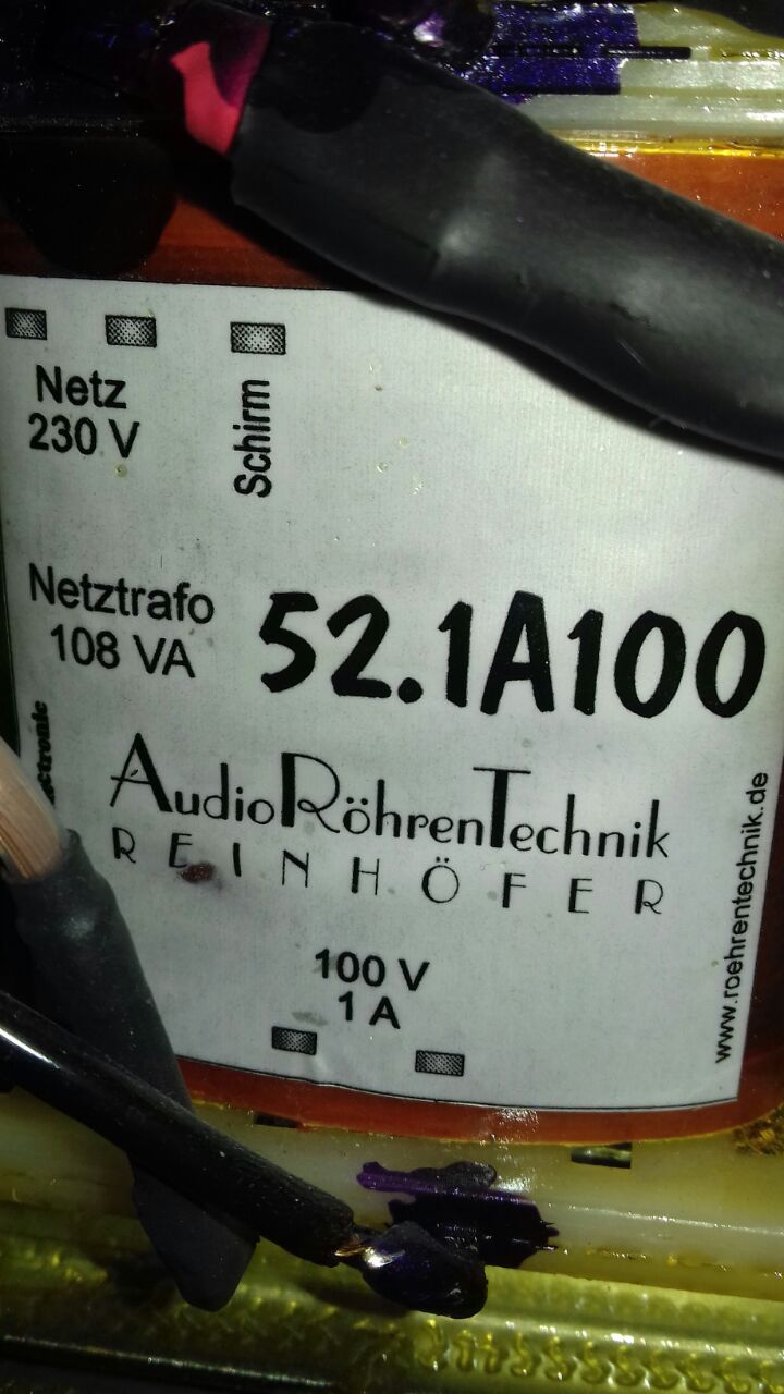 Vorschalttrafo 100V