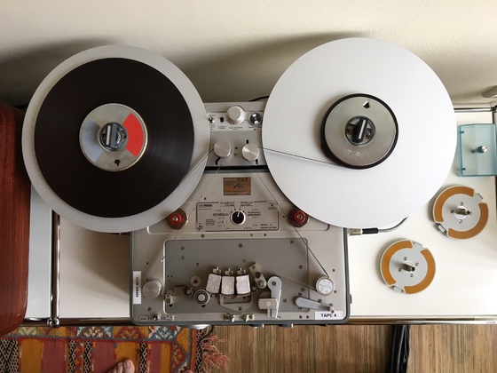 NAGRA IV-S TC mit Großspulenadapter