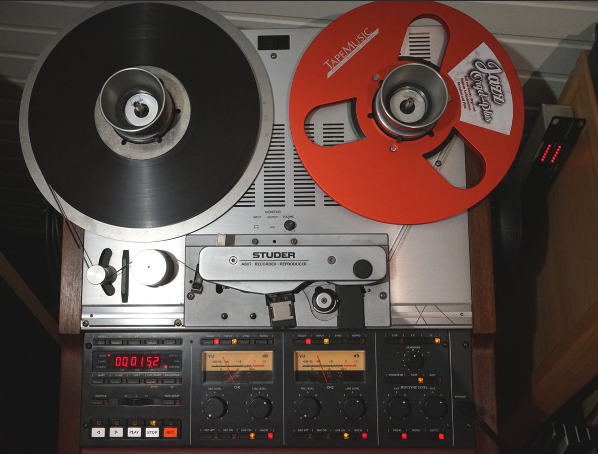 Studer A 807 mit neuer Spule von tapemusic.eu