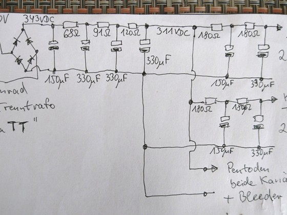 Skizze Netzteil für HighGain Riaa