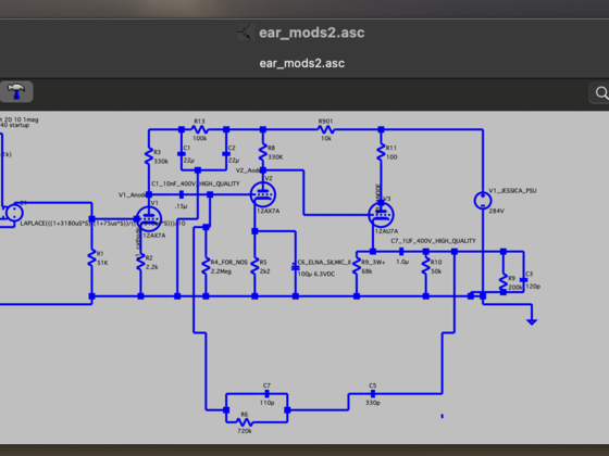 EAR mit ECC82 als Treiber und modifizierter RIAA