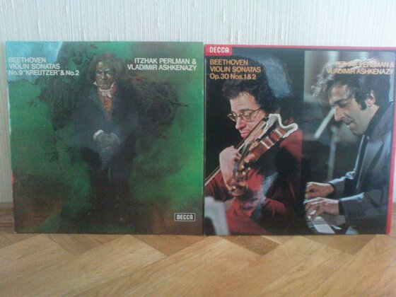 Beethoven-LPs von Perlman und Ashkenazy