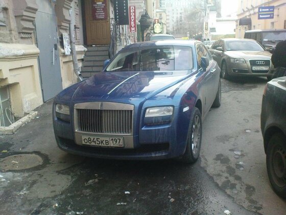 Rolls-Royce Ghost auf dem Arbat
