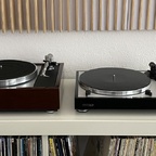 Thorens TD1600 neben seinem kleinen Bruder, dem TD402DD